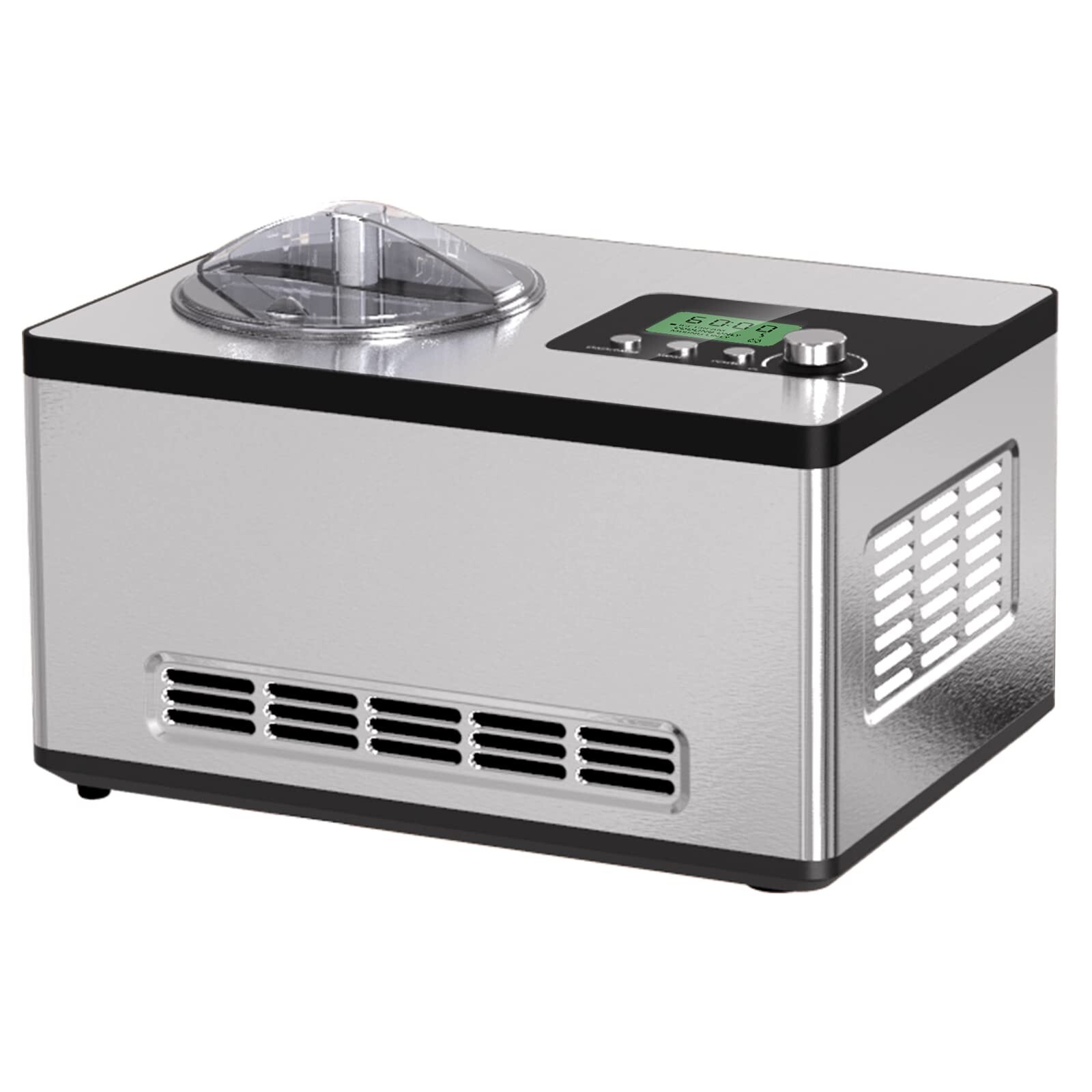 Homtone Ice Cream Maker, No pre-Freezing Automatic Ice Cream Machine 2 Quart …
