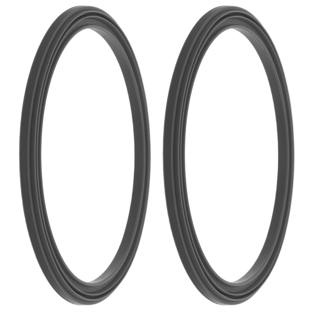 2Pcs Replacement Silicone Gasket Seal for Ice Cream Maker Leakproof Dark Grey