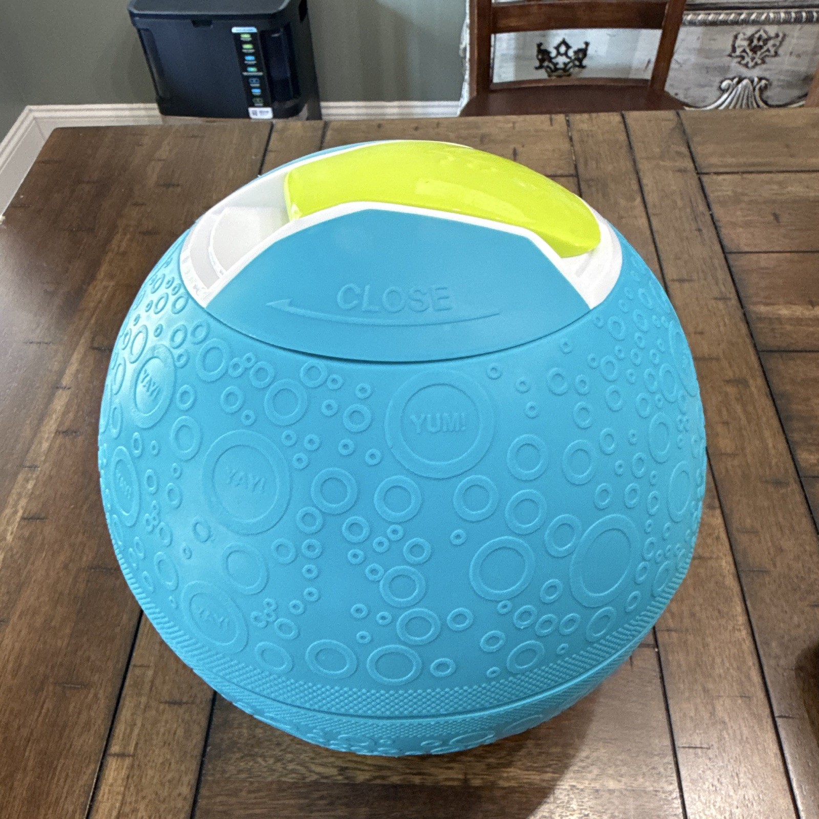 Yay Labs Manual Freezer Bowl Ice Cream Maker, 1 Pt, Plastic, Lid, Blue/Green
