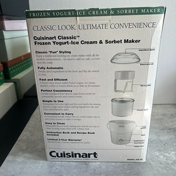 Cuisinart Classic ICE-25 Fully Automatic Frozen Yogurt-Ice Cream & Sorbet Maker