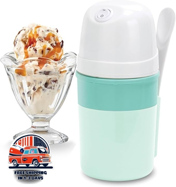 Máquina para hacer helado suave, yogur congelado, sorbete y gelato en casa 1P