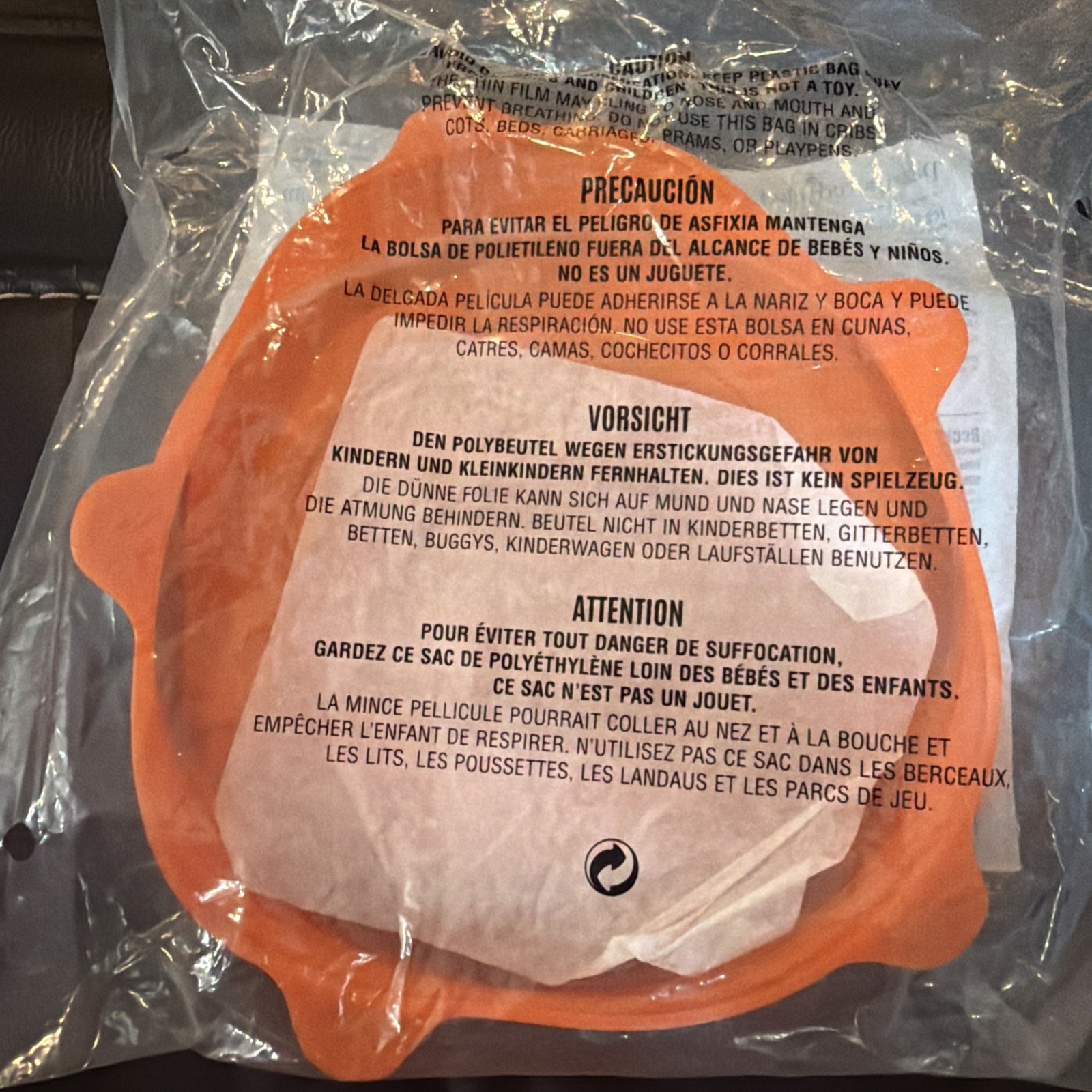 Pamper Chef Ice Cream Maker Lid Item #1537 New In Plastic Orange Color!