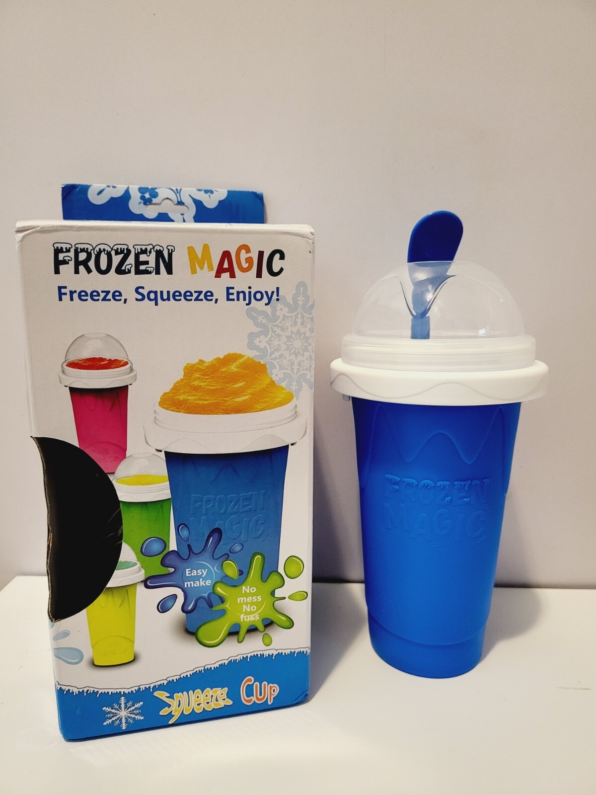 Silicone Smoothie Cup Slushy Cup Summer Thirst Quenching Ice Cup Milkshake cup