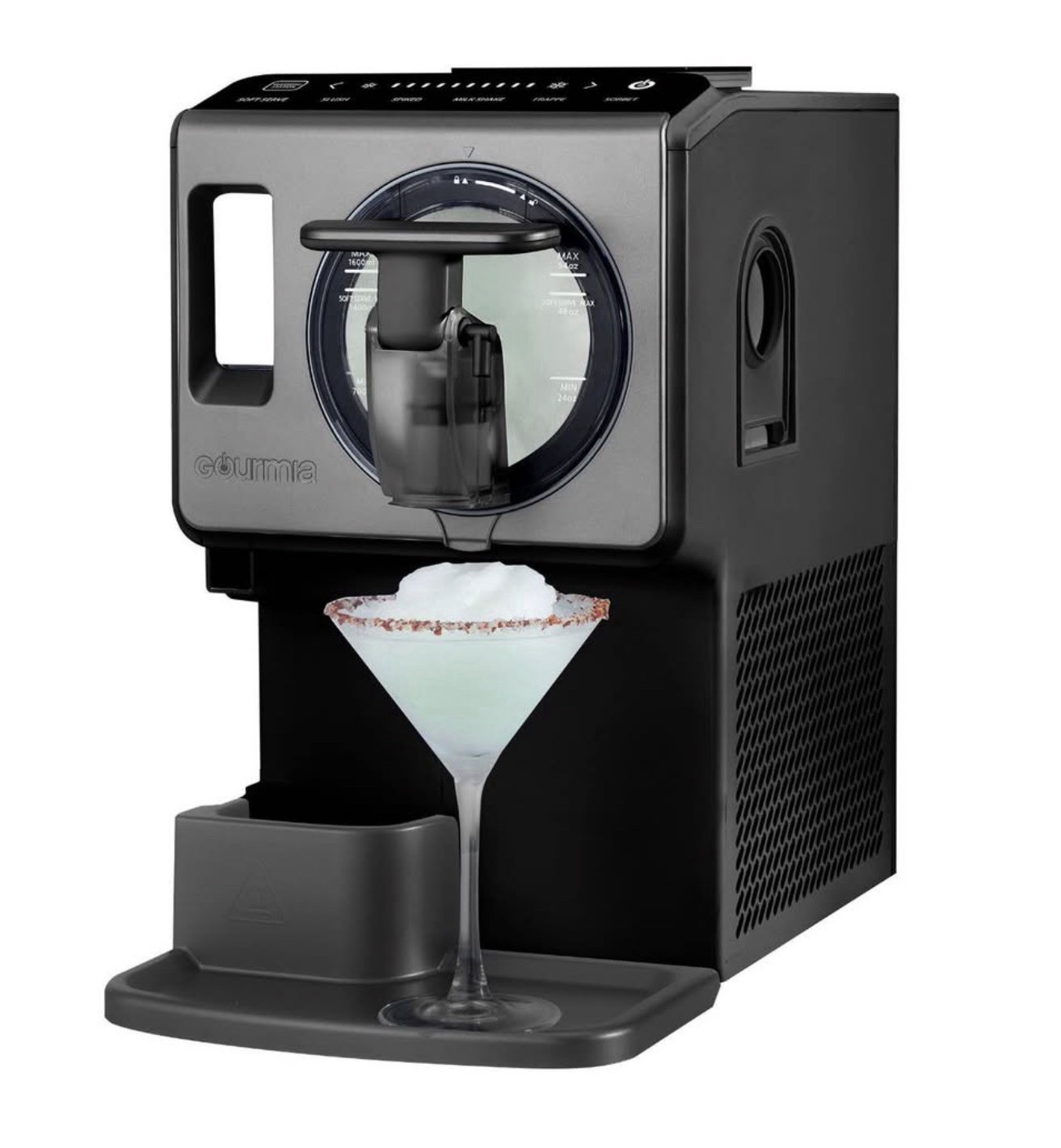 Gourmia Automatic Soft Serve Ice Cream & Frozen Drink Maker 2 Quart Silver New