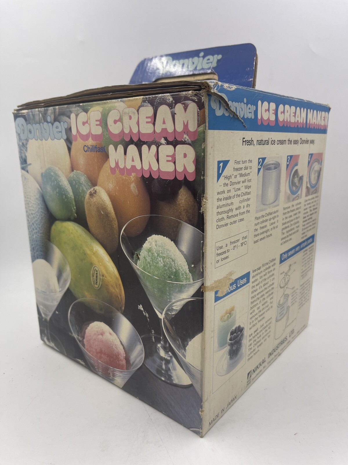 Vintage DONVIER (CHILLFAST) ICE CREAM MAKER Authentic, With Original Box