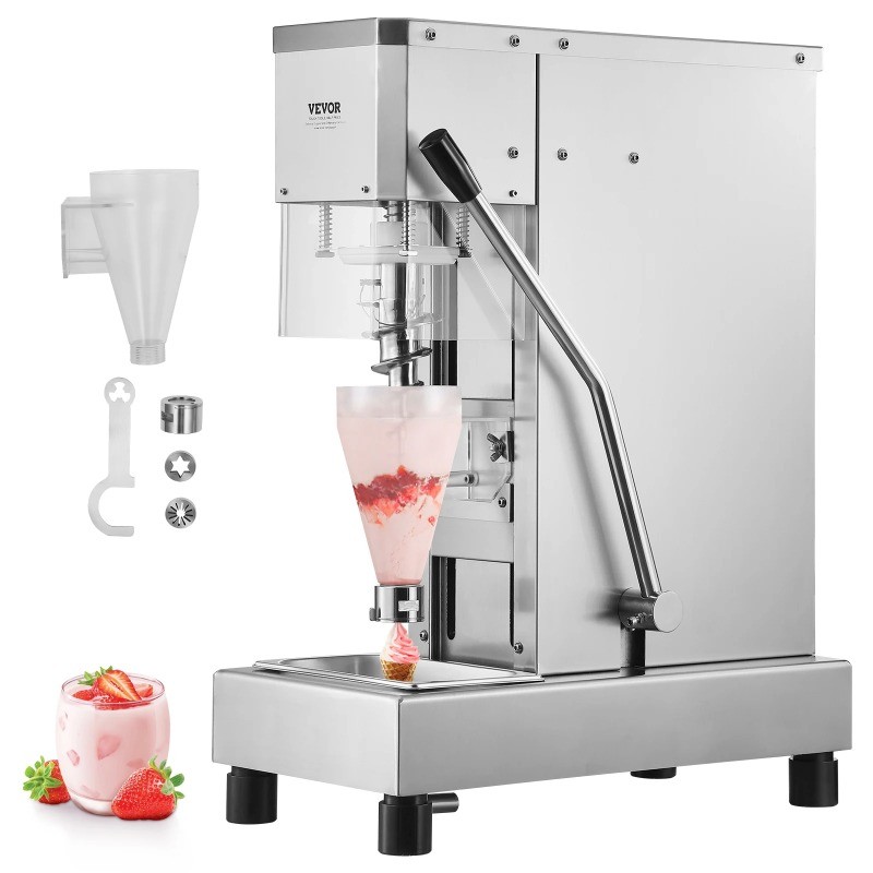 Ice Cream Mixer 750W High-Speed Ice Cream Maker Mixer 304 Stainless Steel