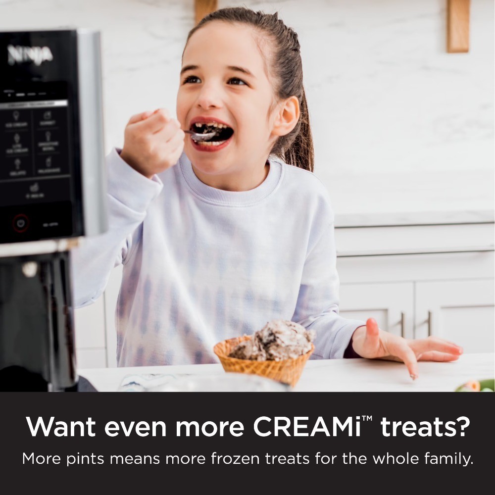 CREAMi 16 Oz Pint & Lid, Compatible with NC300 Series Creami Ice Cream Maker,