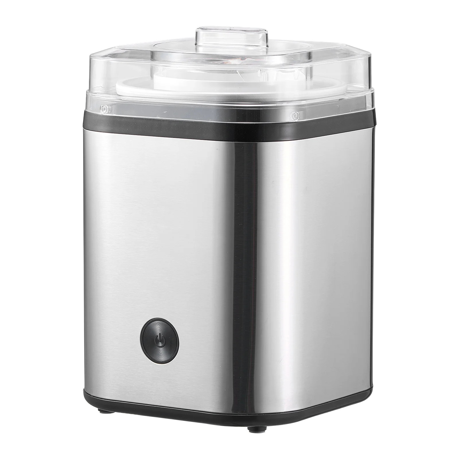 2.11 Quart Stainless Steel Ice Cream Gelato Maker Easy Clean KFFKFF Silver