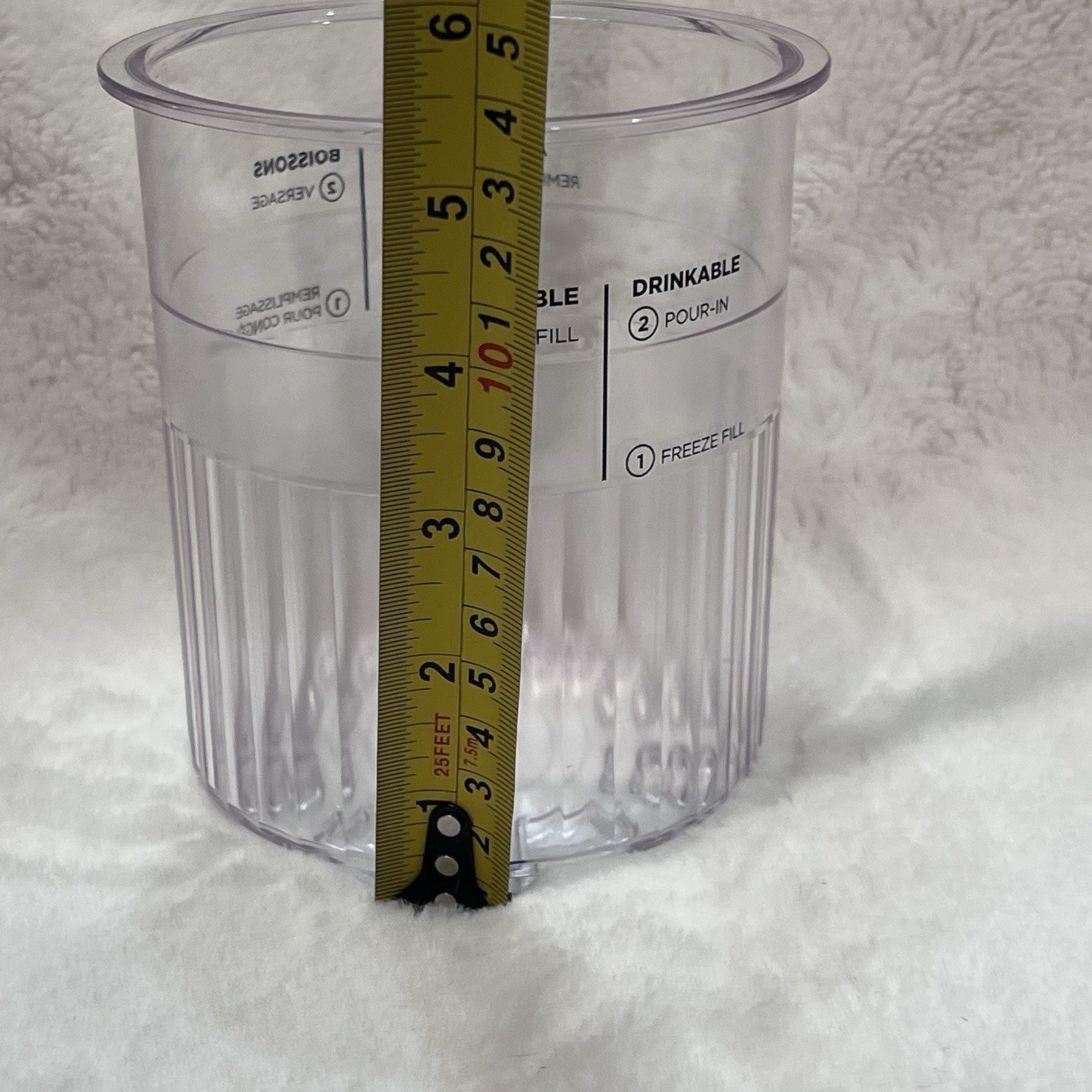 Ninja Creami Deluxe Pint Container – 24 OZ Ice Cream Replacement – No Lid – EC