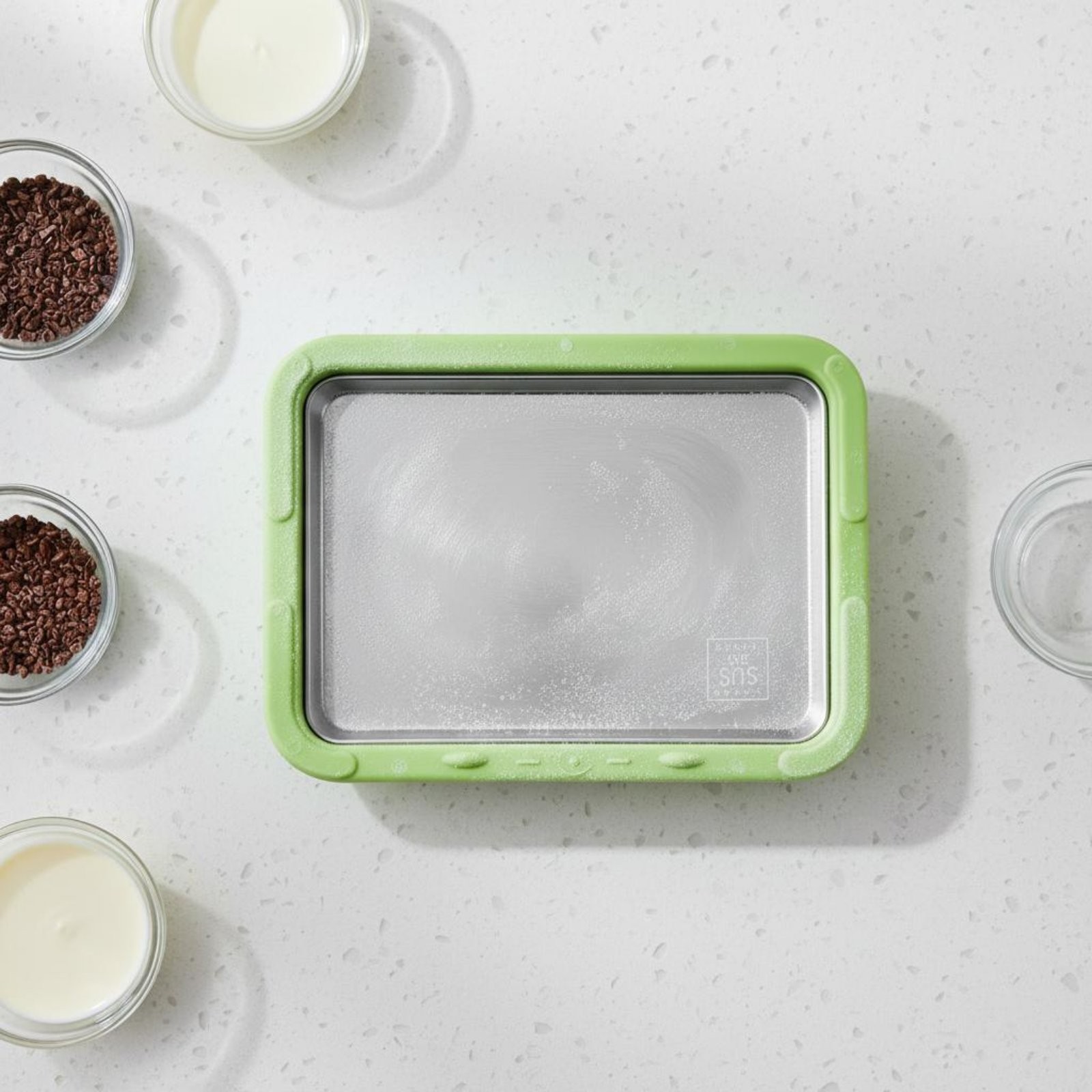 Rolled Ice Cream Appliance Quick Freezing Fried Yogurt Pan Food Grade for Home