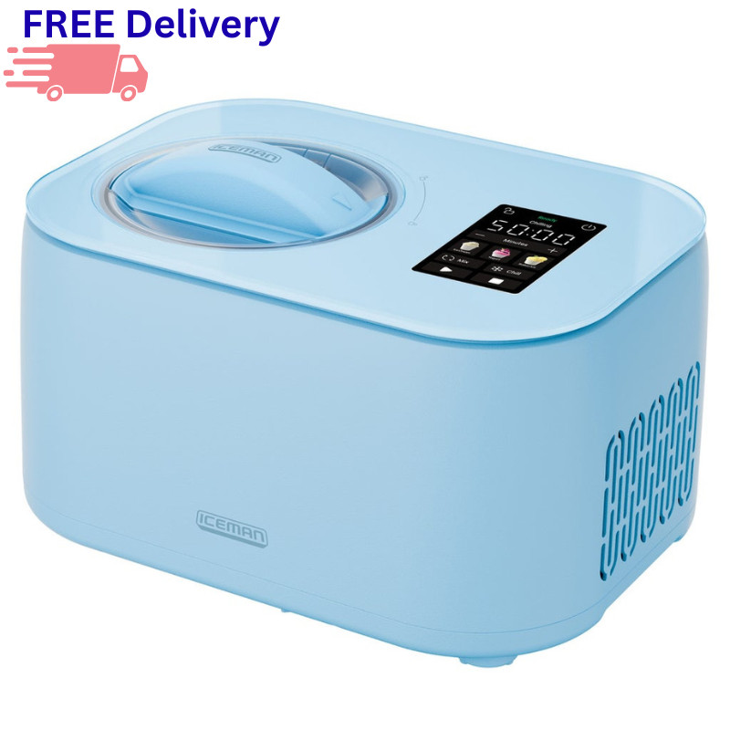 Chefman Iceman Trio Ice Cream Maker Built-In Compressor Frozen Yogurt Sorbet NEW