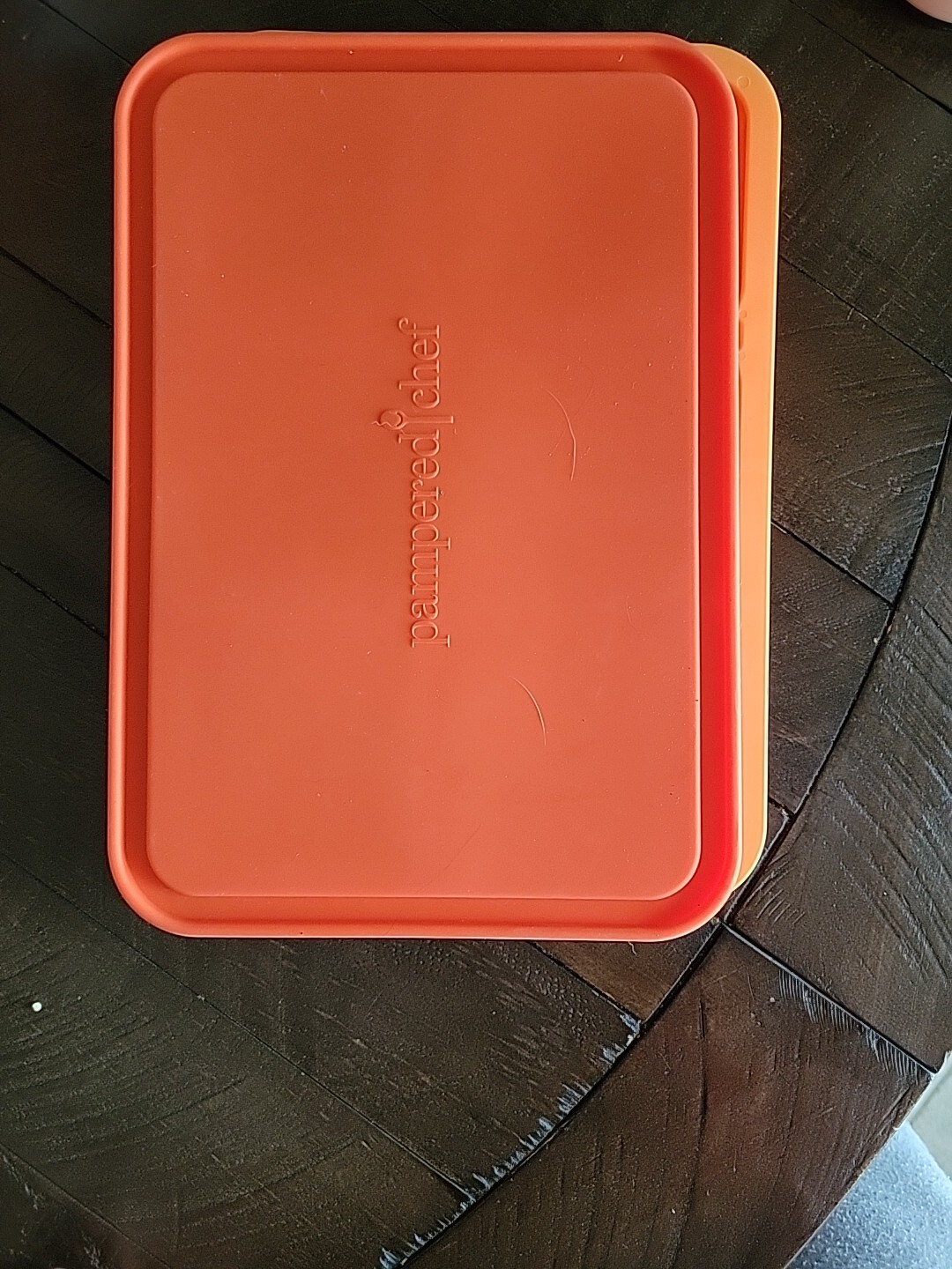 Pampered Chef Silicone Ice Cream Sandwich Maker 2493 Orange –