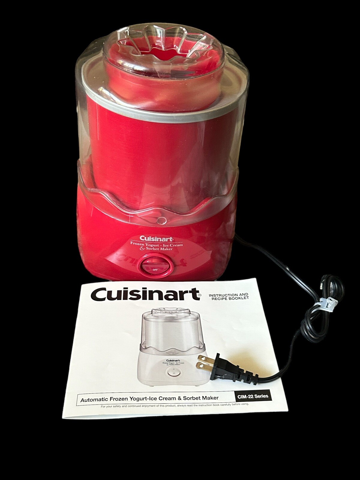 Cuisinart ICE-21R Frozen Yogurt-Ice Cream & Sorbet Maker – Red