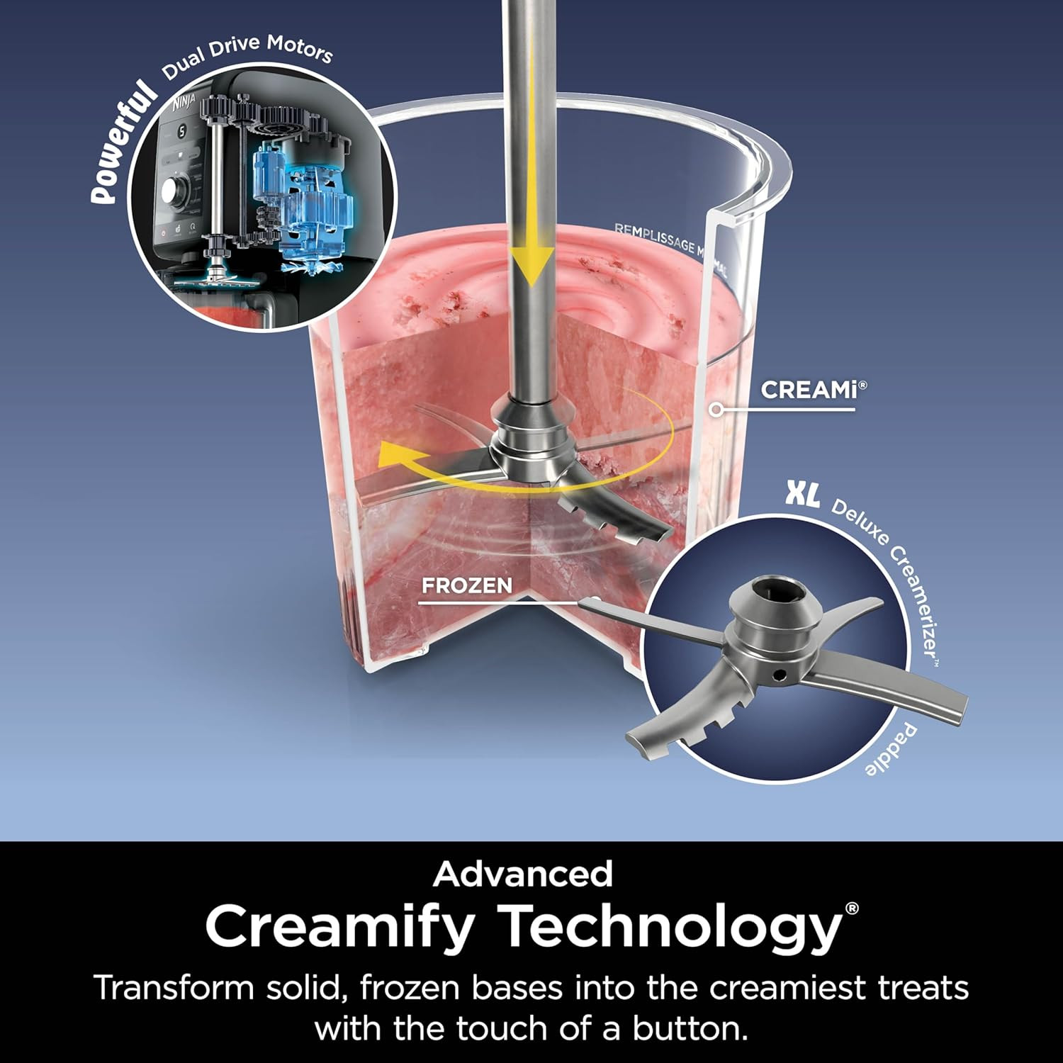 Creami Deluxe 11-In-1 Ice Cream & Frozen Treat Maker, Silver,(2) 24 Oz. Tubs