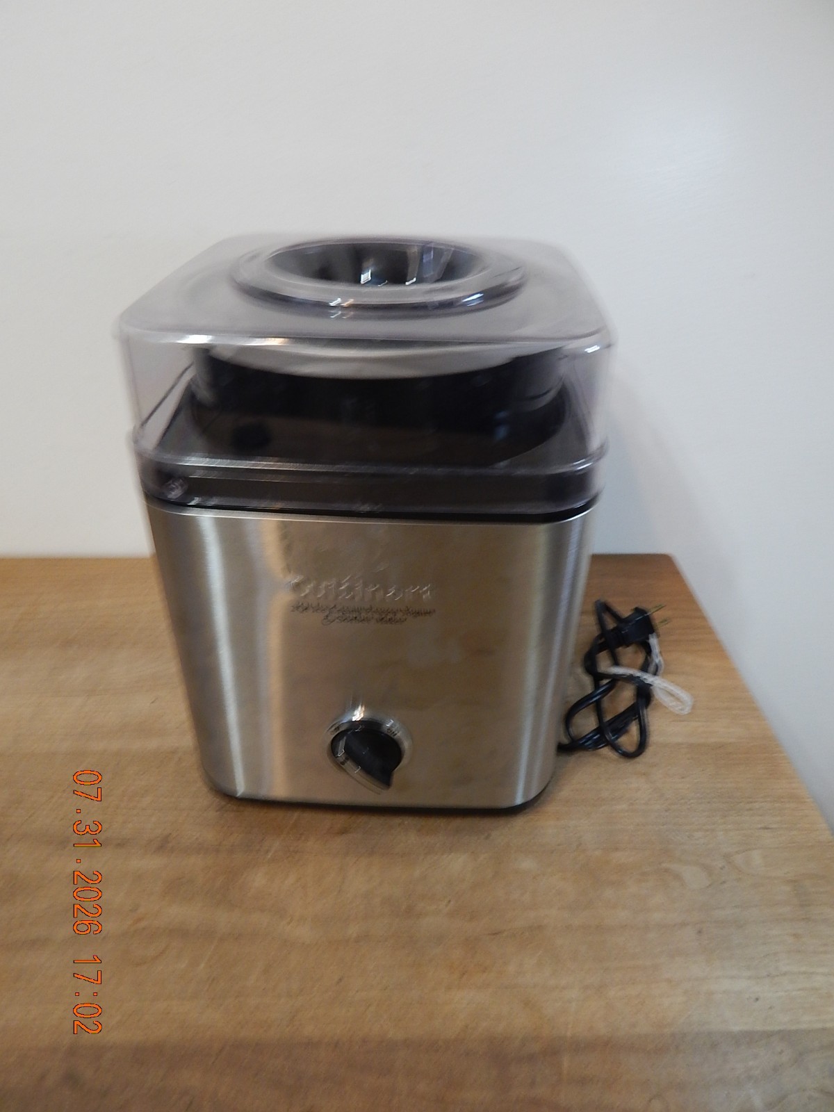 Cuisinart CIM-60PC 2 Qt Electric Ice Cream Frozen Yogurt Sorbet Maker