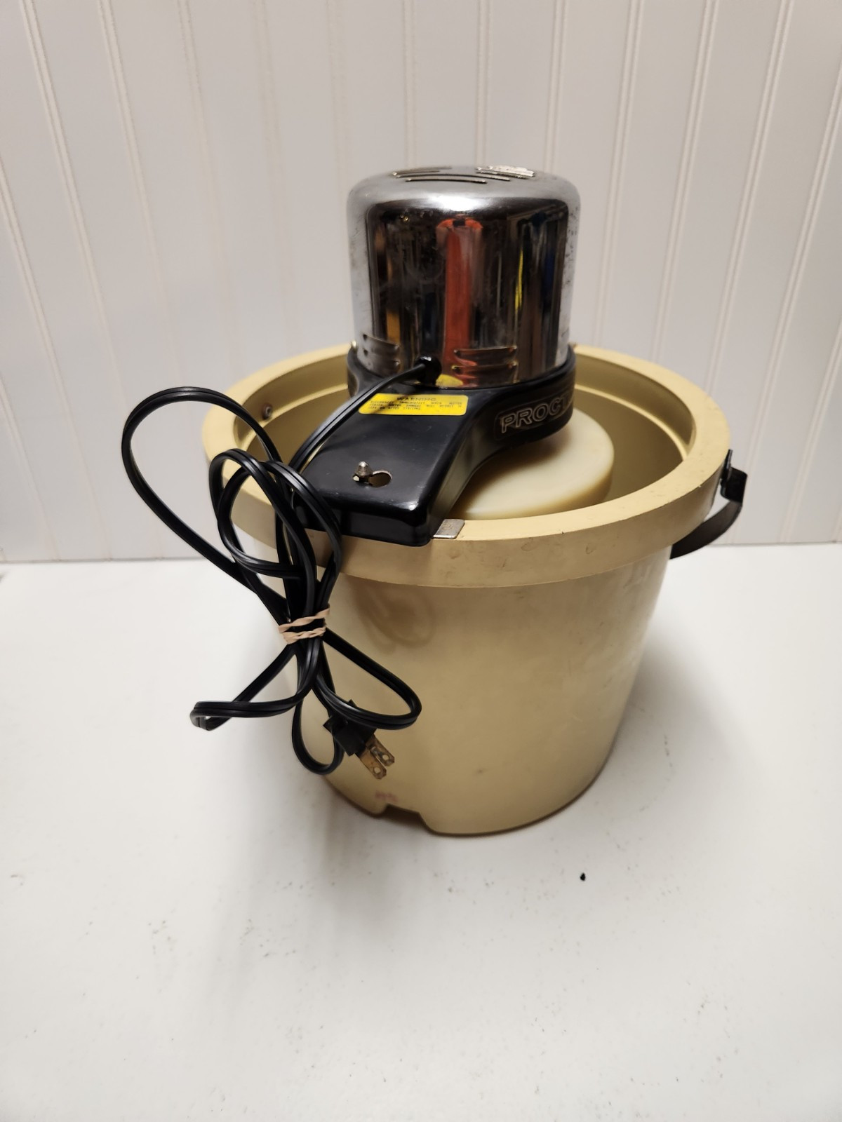 VTG Proctor Silex 4-Quart Electric Ice Cream Maker Churn USA Model F004HB Tested