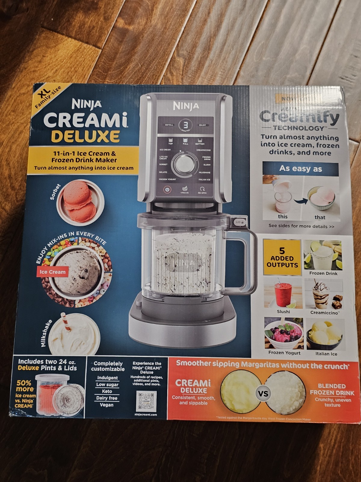 Ninja CREAMi Deluxe 11-in-1 Ice Cream and Frozen Treat Maker – CN501CO