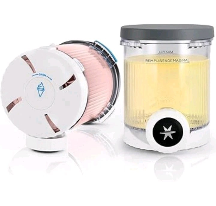 2 replacement pint containers and lids for Ninja CREAMi Swirl ice cream maker