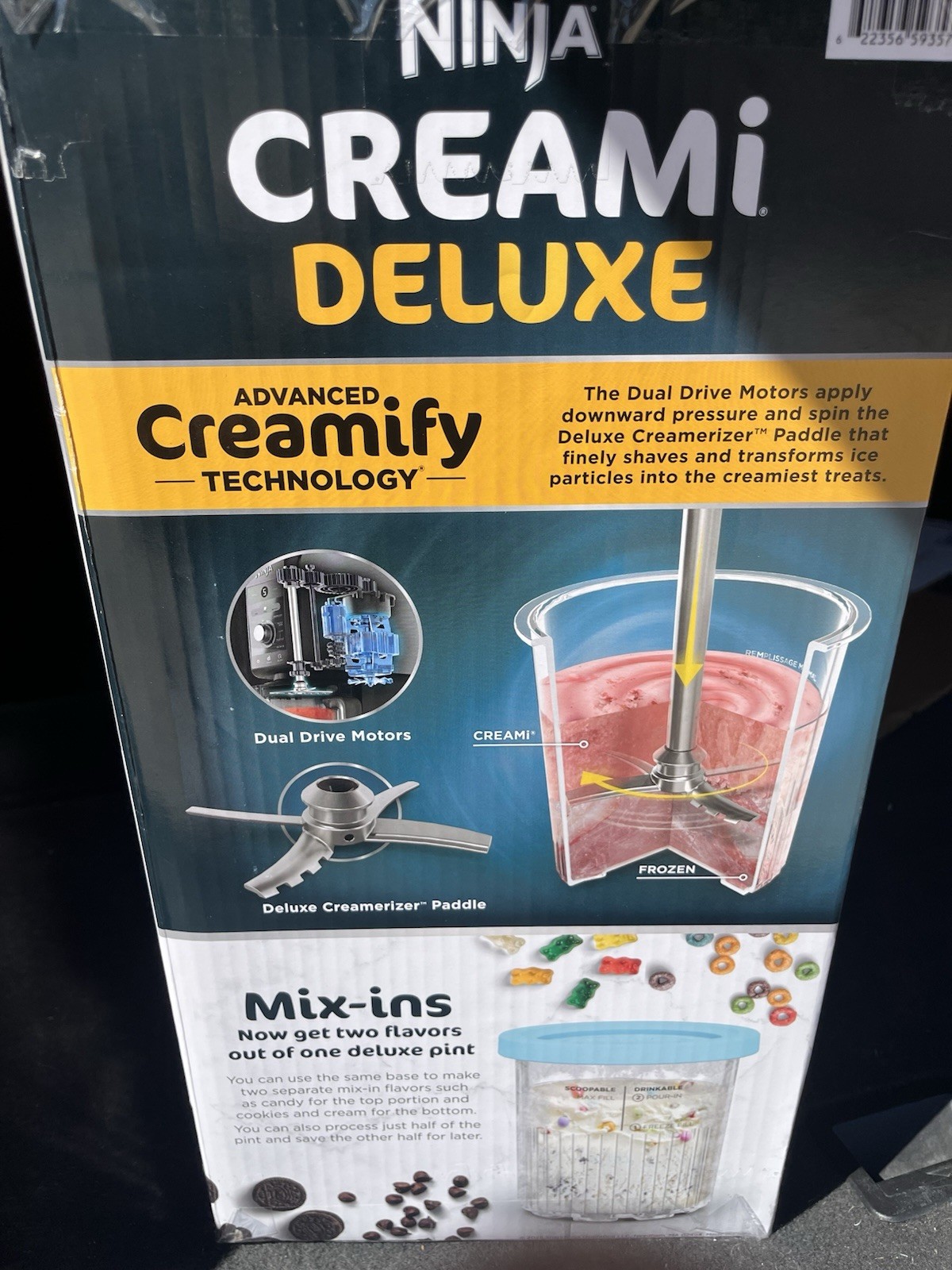 Ninja CREAMi Deluxe 11-in-1 Ice Cream Maker Two 24oz Pints NEW
