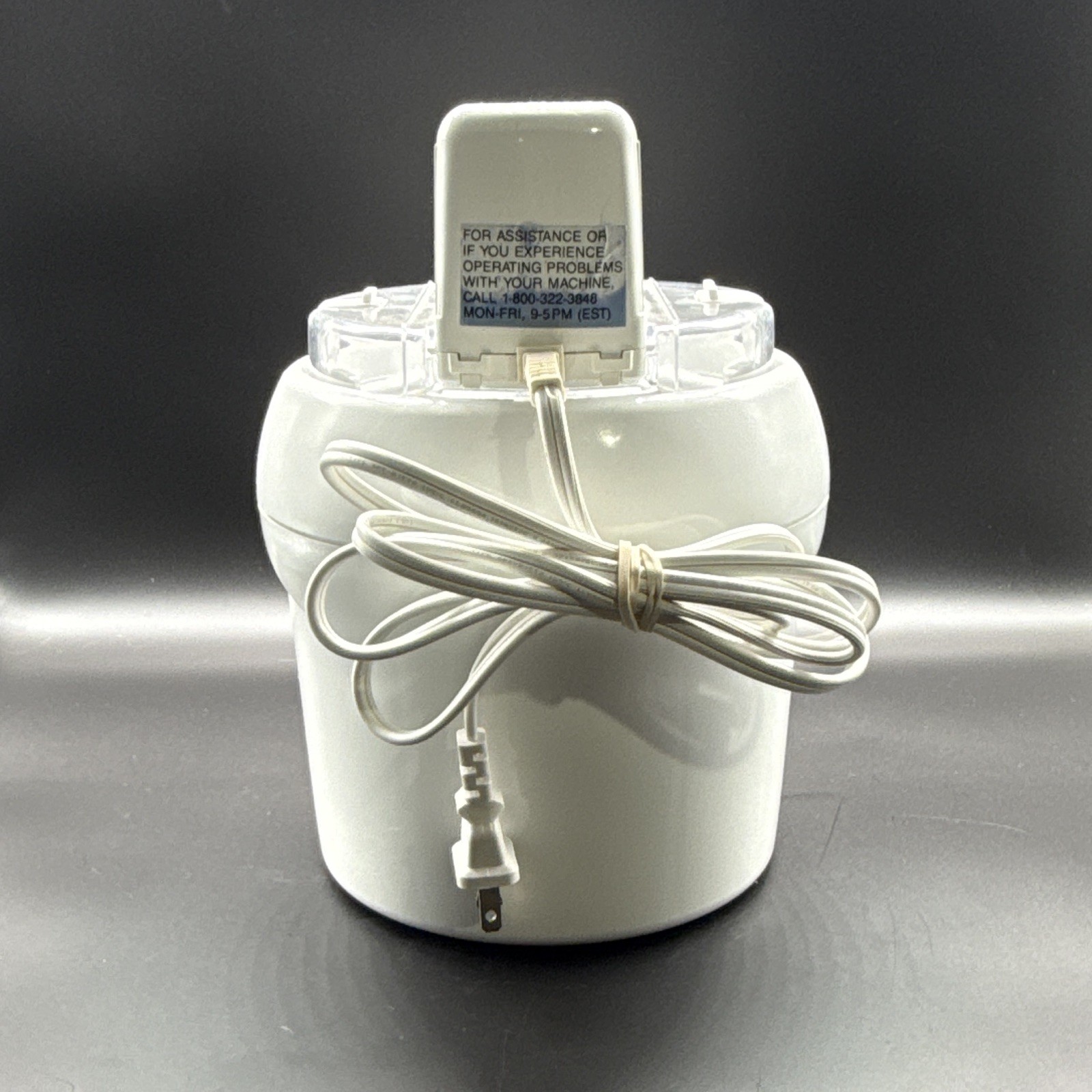 De’Longhi Gelato Supreme – White, Clear Lid & Mixing Paddle*TESTED WORKING*