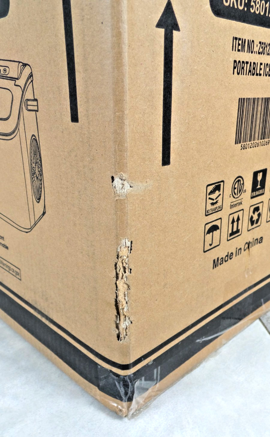 PORTABLE COUNTERTOP ICE MAKER Z5812H-BLACK-EL (BT-G38136905-01 (JR) BY-31)