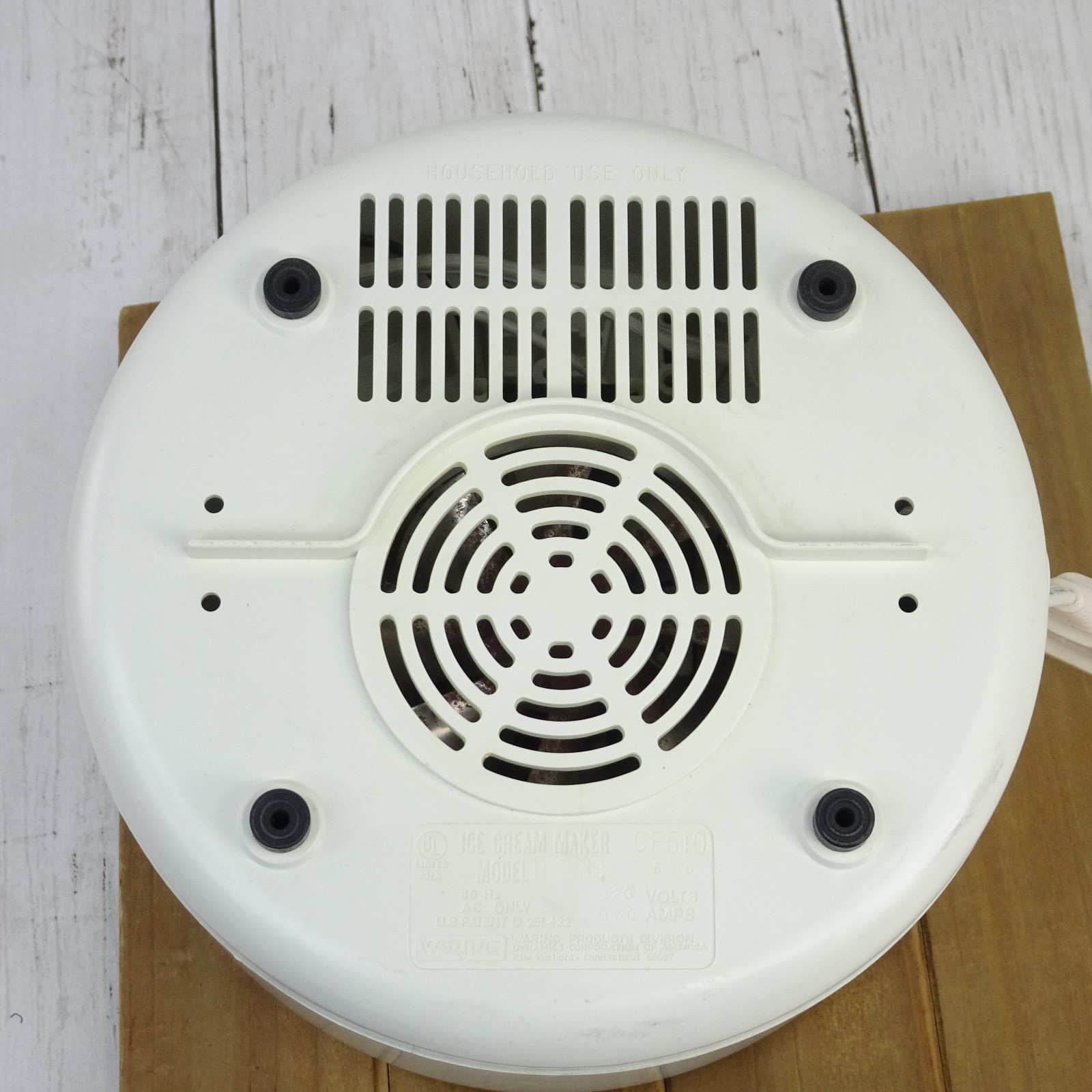 Waring Ice Cream Parlor Model 11CF39 Replacement Base Motor Only With Manual