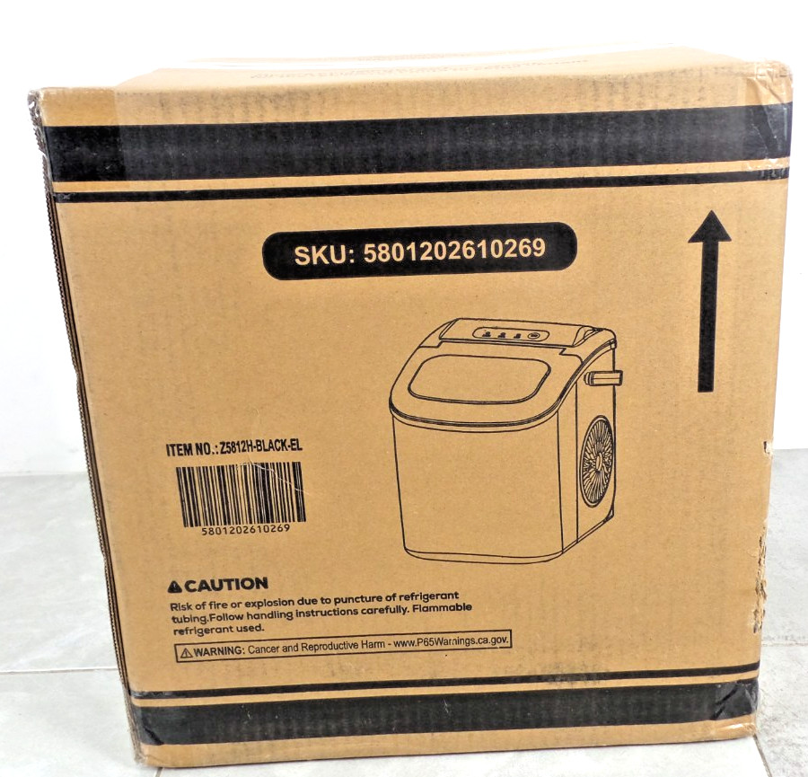 PORTABLE COUNTERTOP ICE MAKER Z5812H-BLACK-EL (BT-G38136905-01 (JR) BY-31)