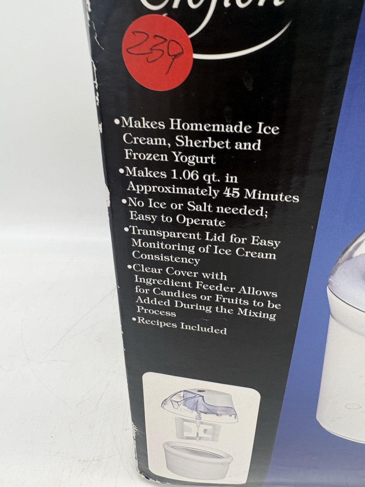 New CROFTON 1 QUART ICE CREAM YOGURT MAKER ITEM# 6139-12 MODEL GT-EM-02-US