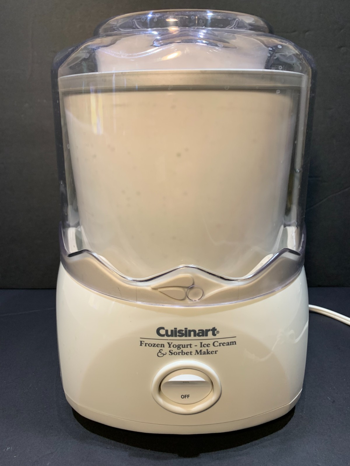 Cuisinart 1.5 Qt Frozen Yogurt Ice Cream & Sorbet Maker ICE-20 White – Works