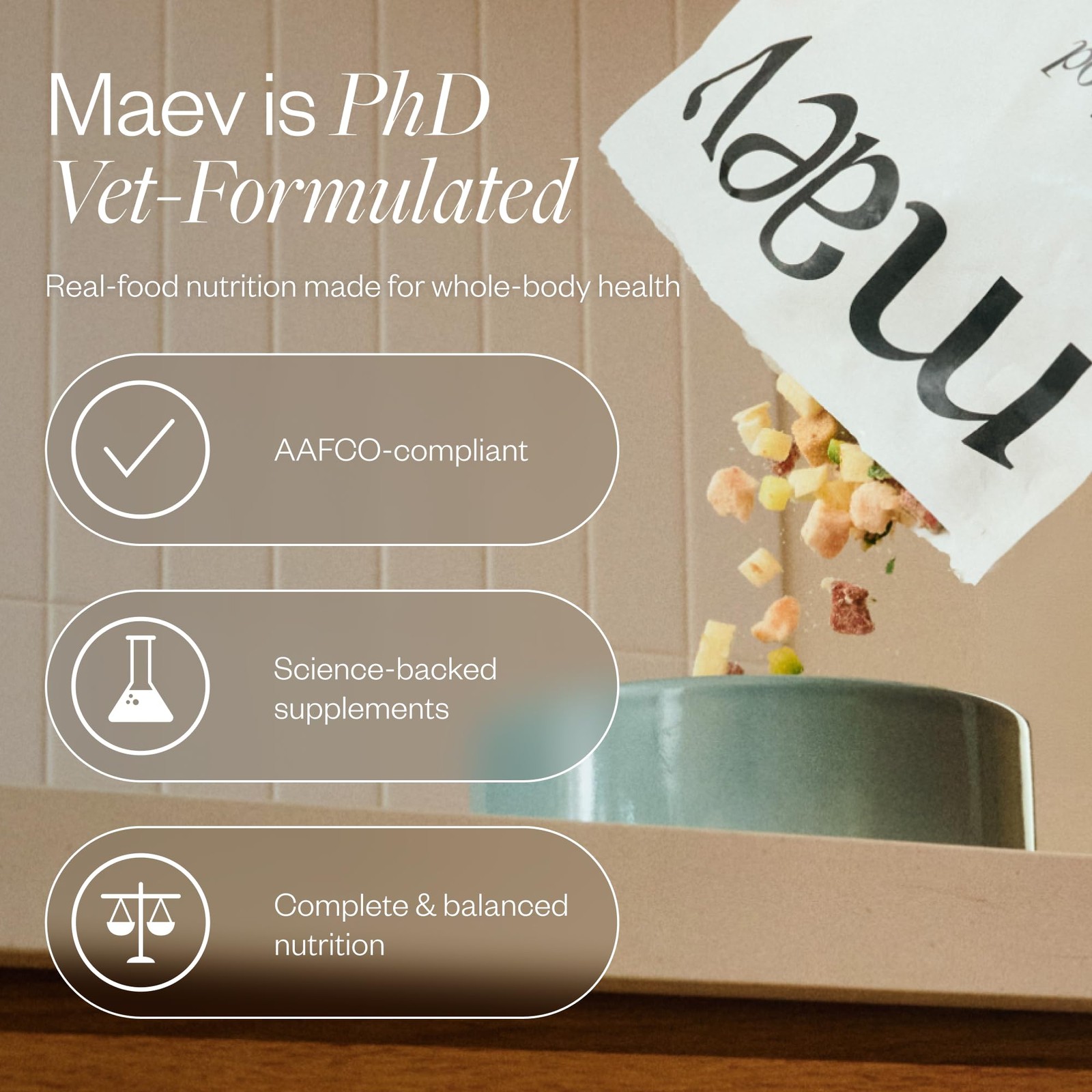 Maev Human-Grade Fresh-Frozen Beef Dog Food Grain-Free Whole Ingredient Raw
