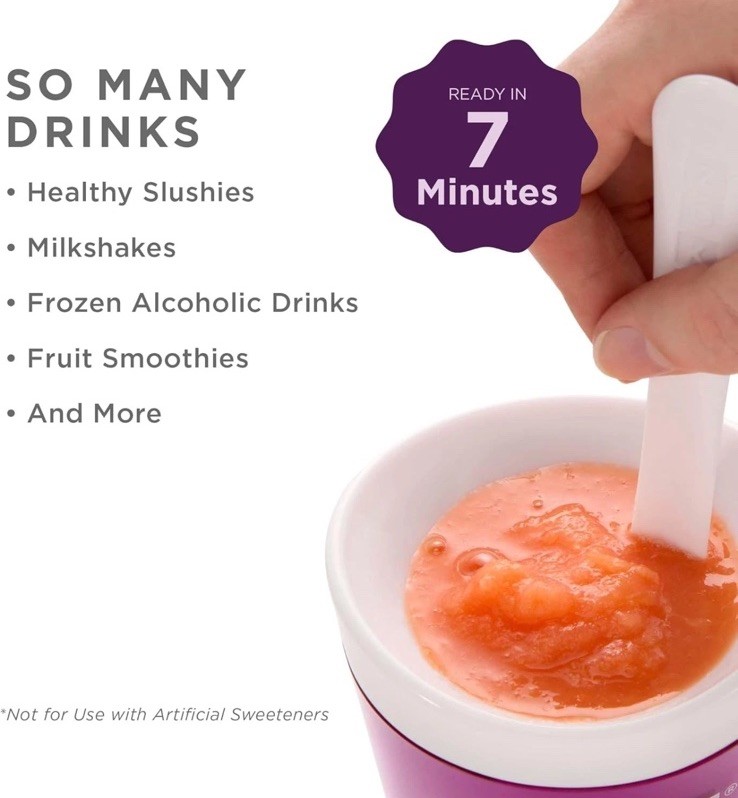 Original Slush and Shake Maker, Compact Make and Serve Cup with Freezer Core
