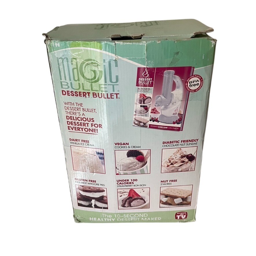 Magic Bullet Dessert Bullet White DBR-0101 Blender *Open Box READ*