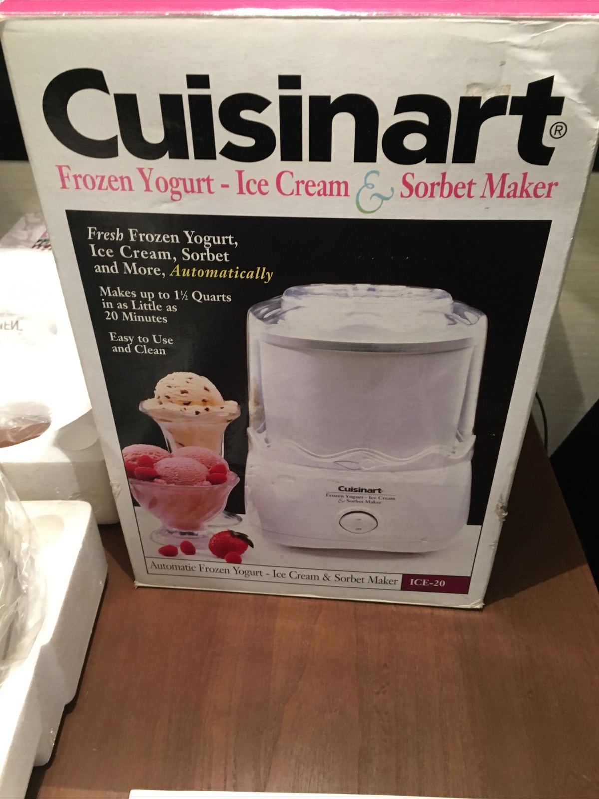 Cuisinart Ice-20 Frozen Yogurt-Ice Cream & Sorbet Maker Fully Automatic 1 1/2 QT