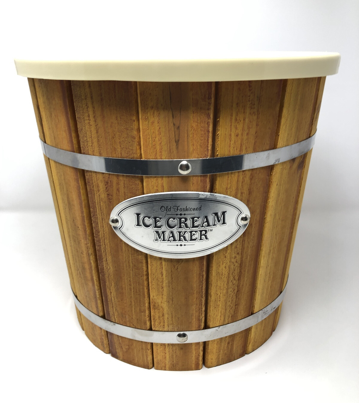WOOD/ PASTIC TUB Nostalgia 4-Quart Electric Ice Cream Maker ICMP4WD ~PART ONLY!