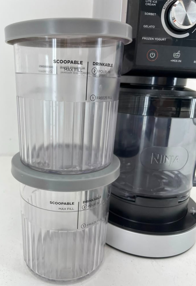 Ninja CREAMi Deluxe 11-in-1 XL Ice Cream Maker w/ Two 24-Oz. Pints – NC501