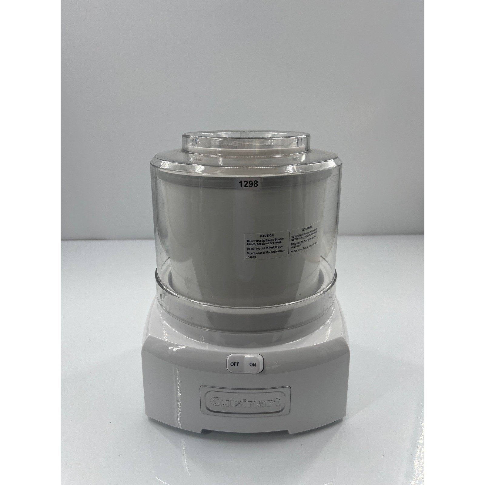 Cuisinart ICE-21 White Frozen Yogurt Ice Cream Sorbet Maker Machine 1.5 Quart