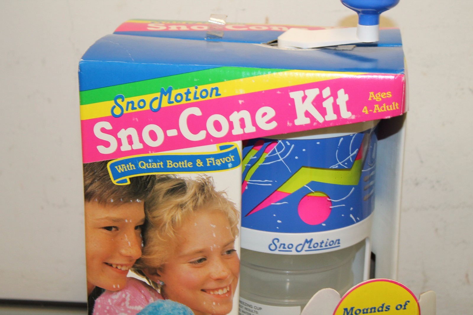 Vintage sno motion sno-cone Machine 1990 ice shaver NIB