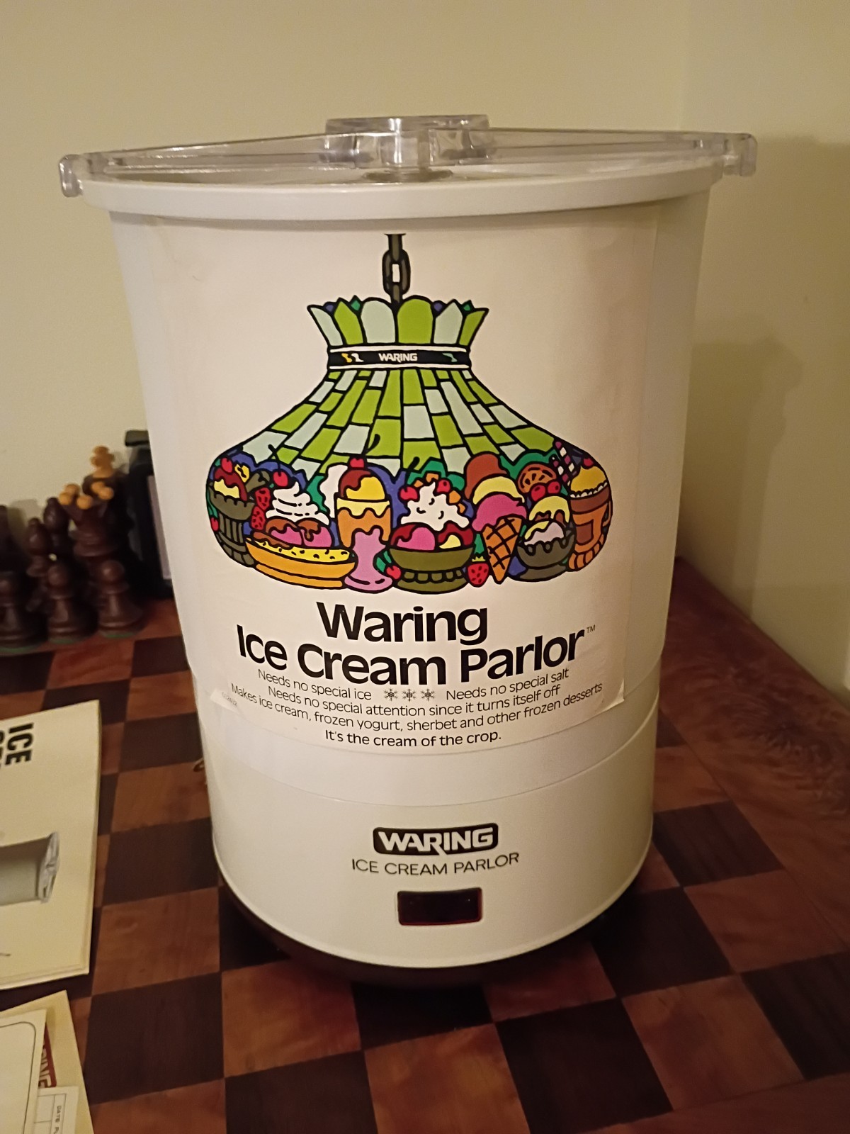 Vintage Waring Ice Cream Parlor CF520-1 Maker Complete w/ Box Manual Works