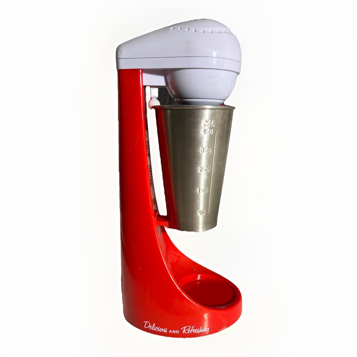 Coca Cola Nostalgia 2 Speed Milkshake Maker Stainless Steel Cup