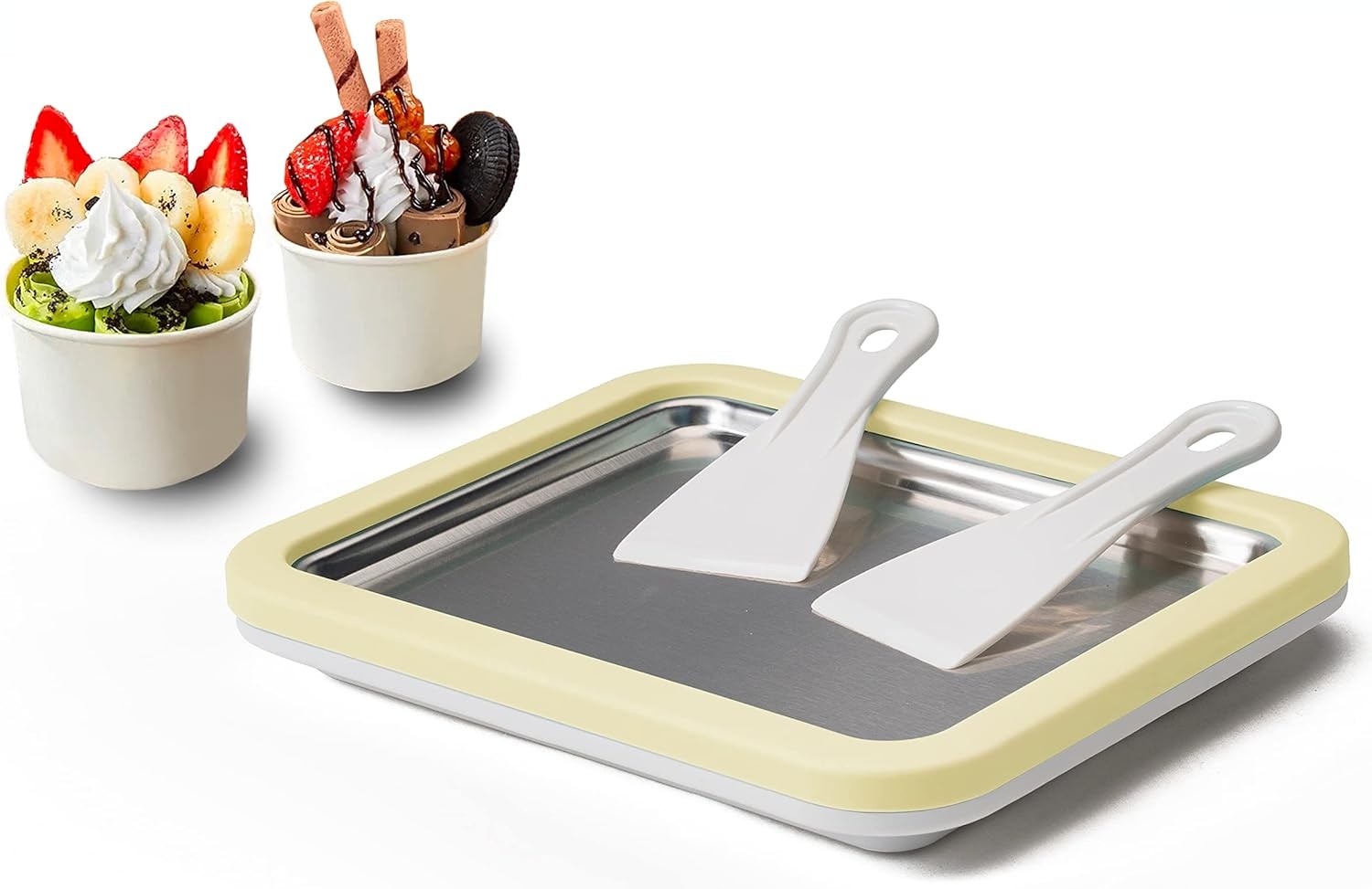 Instant Ice Cream Maker Ideal Making Soft Serve Ice Cream Slushies Frozen Yogurt