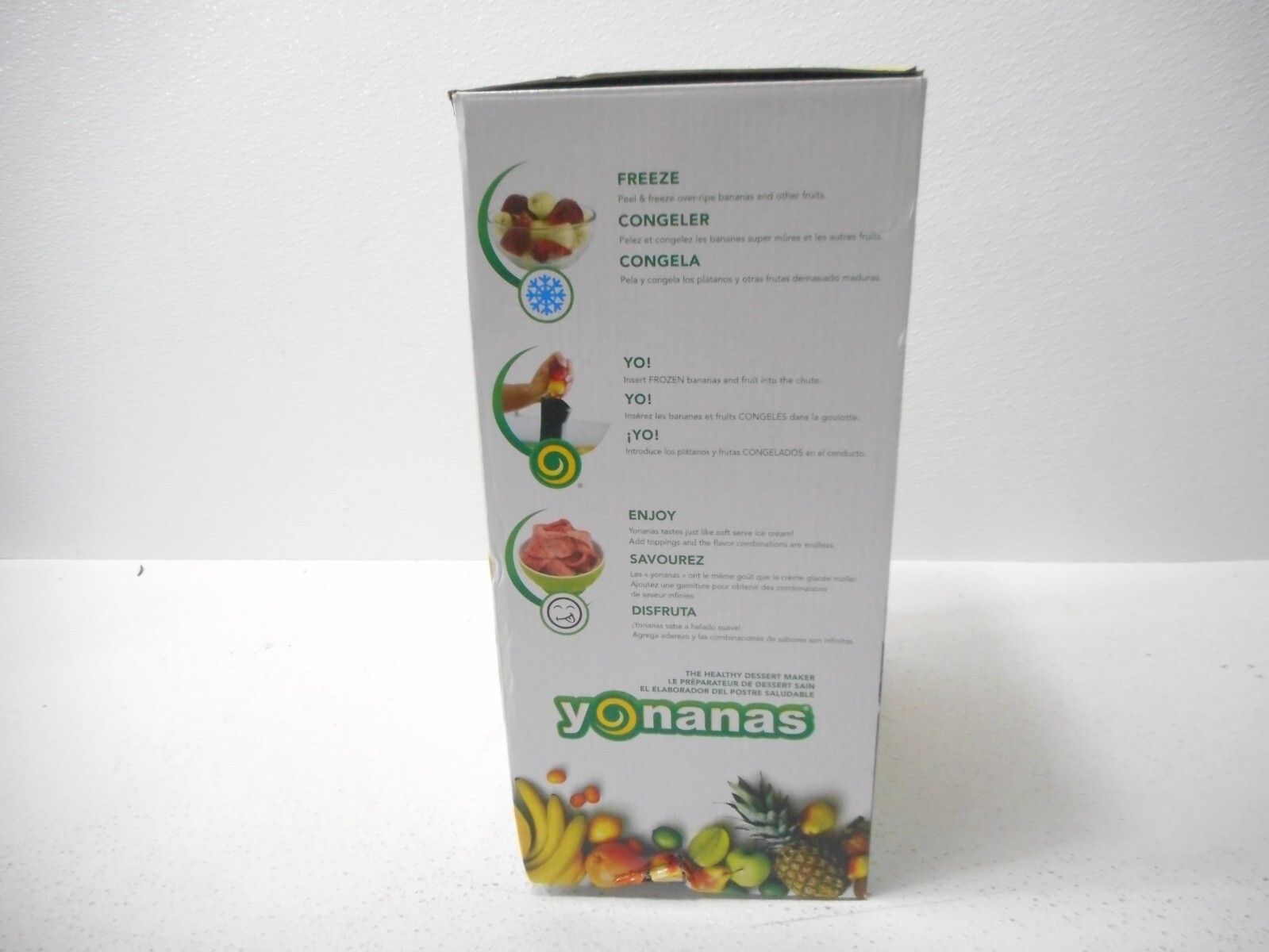 Yonanas 902MN Classic Non-Dairy Frozen Fruit Soft Serve Dessert Maker, Mint