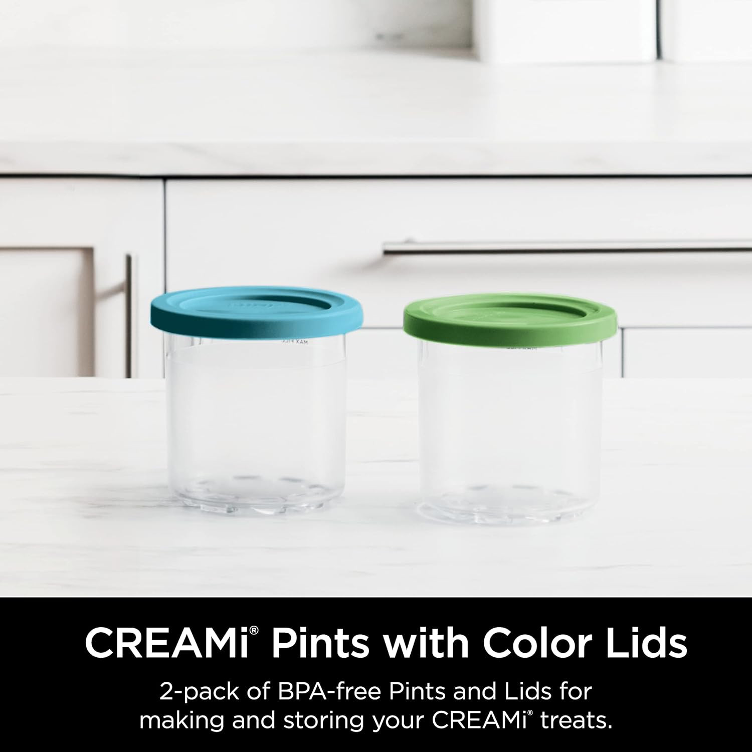 Ninja® Creami® Original Pints 2 Pack, Compatible with NC299AMZ & Nc300S Series C