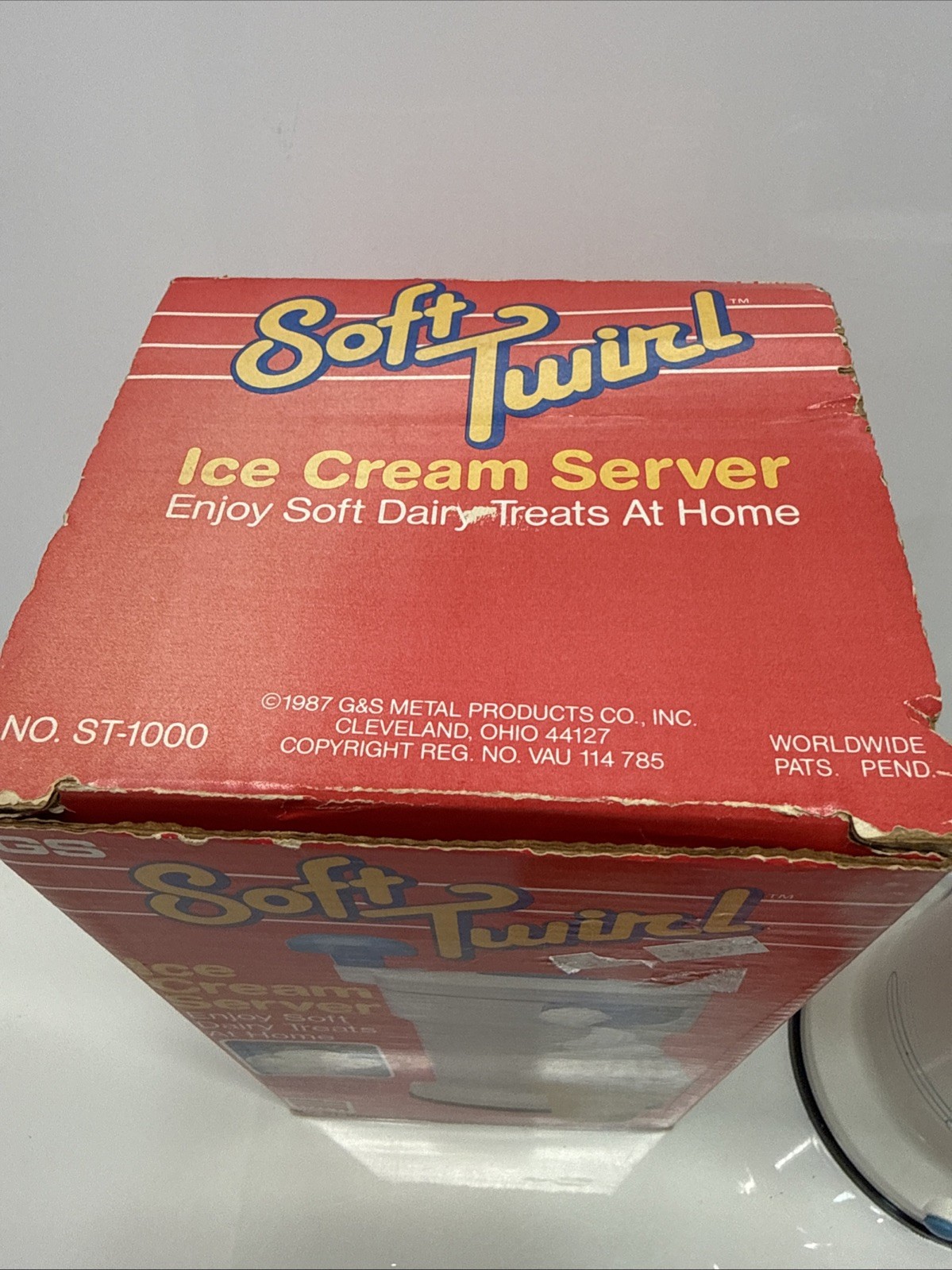 Vintage 1987 GS Soft Twirl Ice Cream Server Hand Crank Soft Serve Maker ST-1000