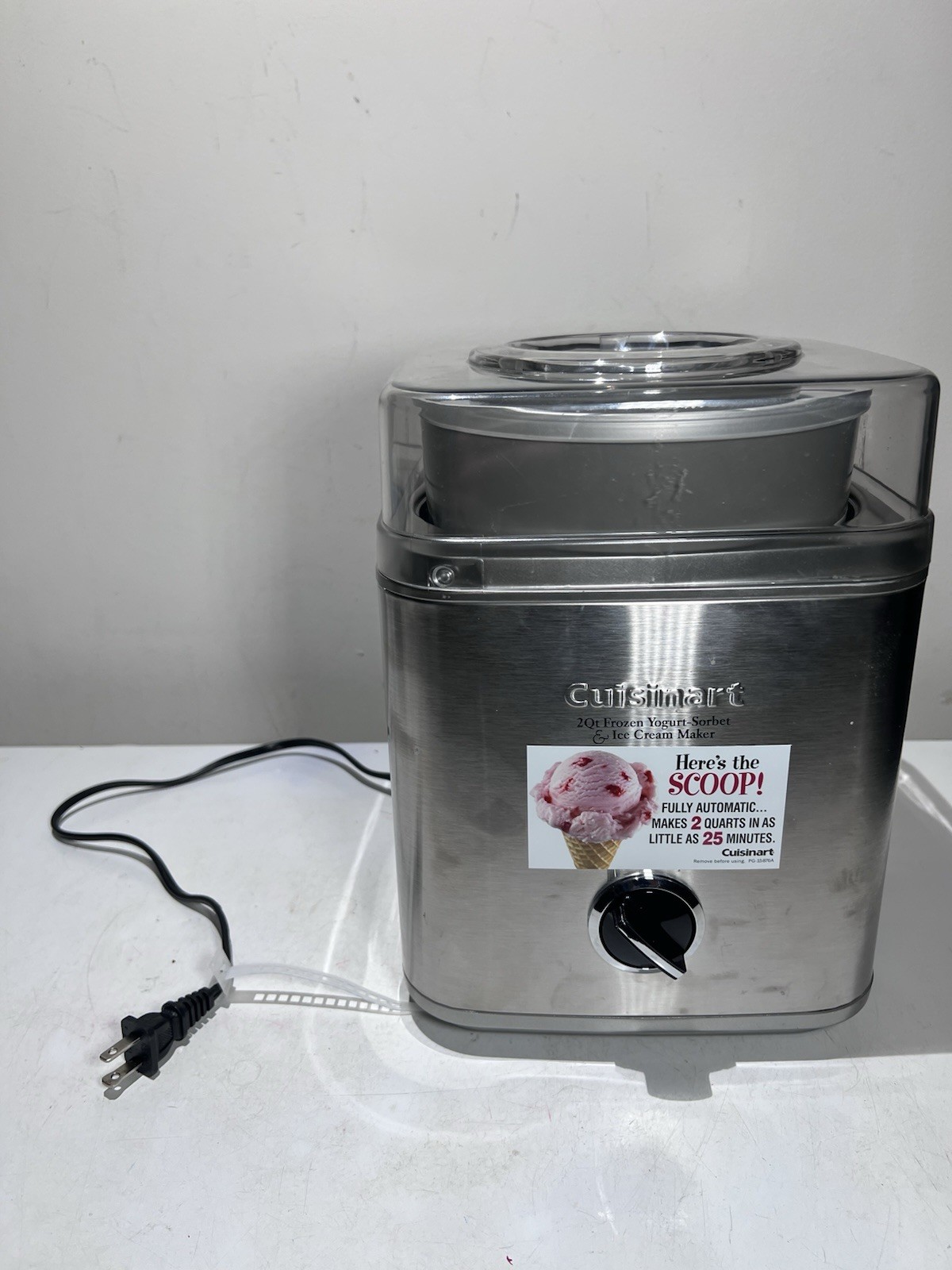 Chrome Cuisinart 2 Qt Frozen Yogurt Sorbet & Ice Cream Maker BEST EVER | SuperEZ