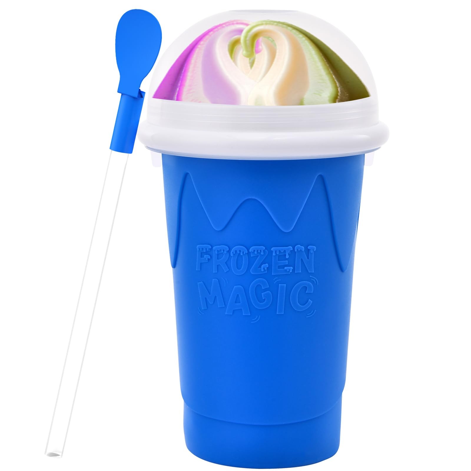 500ML Slushie Maker Cup, Magic Quick Frozen Smoothies Cups for Homemade Milk …