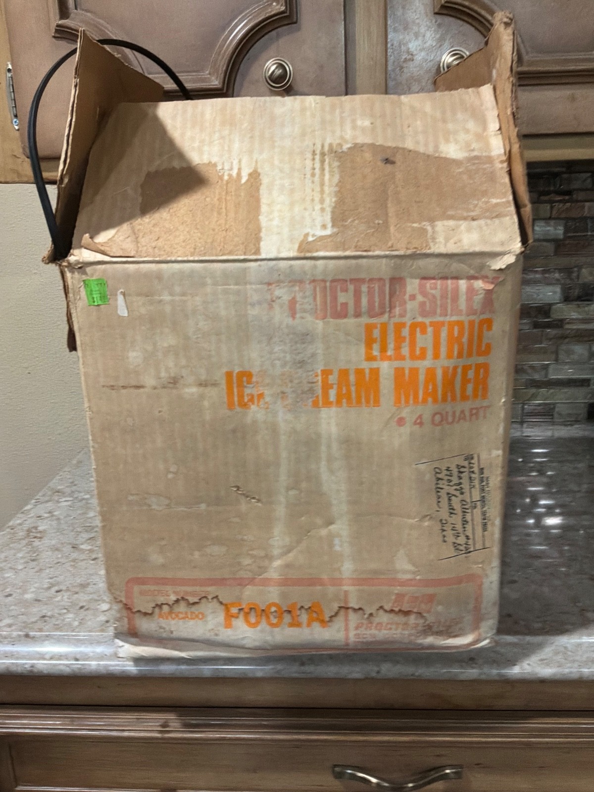 Vintage Proctor Silex American Eagle ICE CREAM FREEZER in Original Box w Recipes