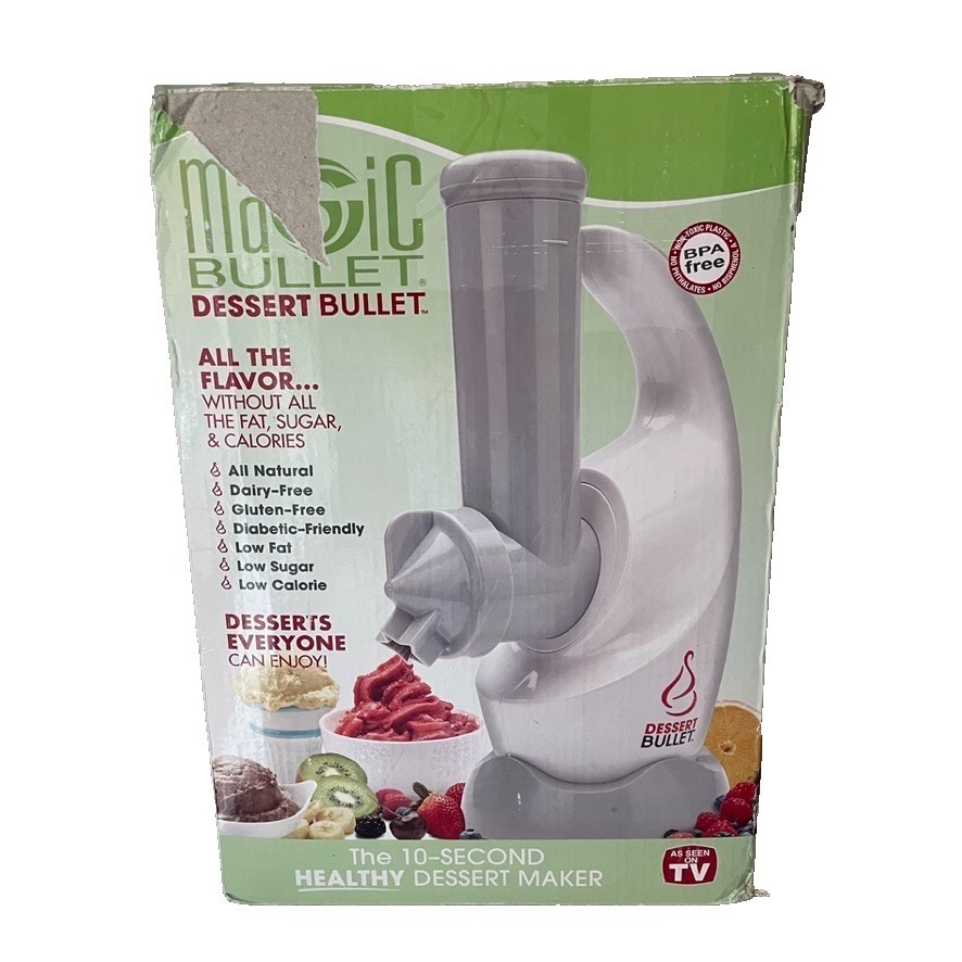 Magic Bullet Dessert Bullet White DBR-0101 Blender *Open Box READ*