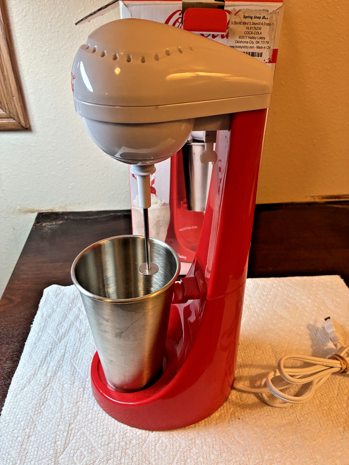 Coca-Cola Limited Edition 2 Speed Milkshake Maker By Nostalgia