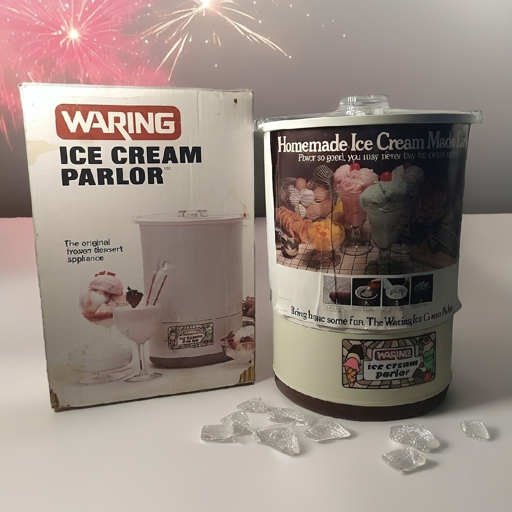 WARING ICE CREAM PARLOR CF520-1 WHITE VINTAGE TESTED WORKS IN BOX