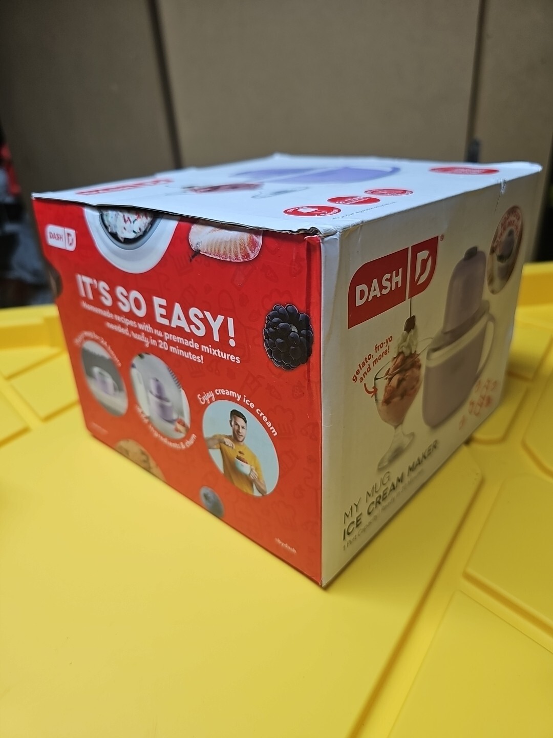 Dash My Mug Ice Cream Maker, 1 PINT Single Serve, Ready In 20 Minutes